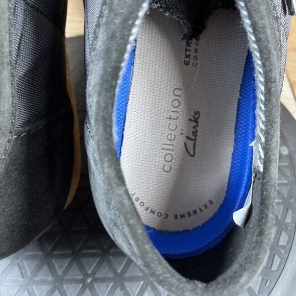 Clarks Mens Size US 10.5 Shacre II Step Black Casual Moccasin Shoes Lace Up NEW - Picture 6 of 11